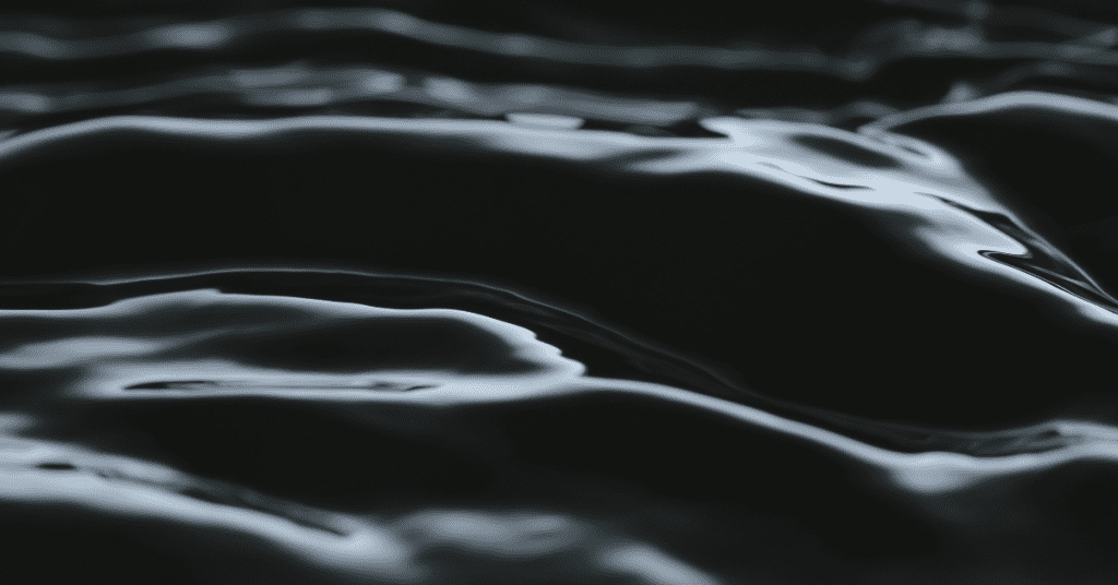 Close Up of Water Ripples at Night